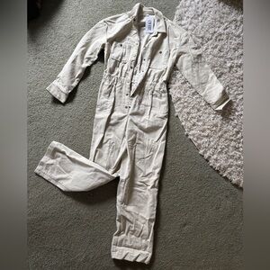 12th Tribe NWT corduroy cream colored jumpsuit, women’s L